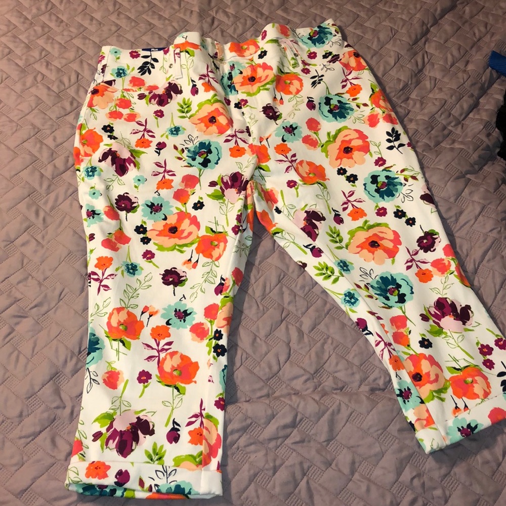 Floral Capri Jegging 2X NWT Terra & Sky